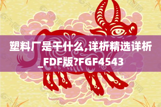 塑料厂是干什么,详析精选详析_FDF版?FGF4543