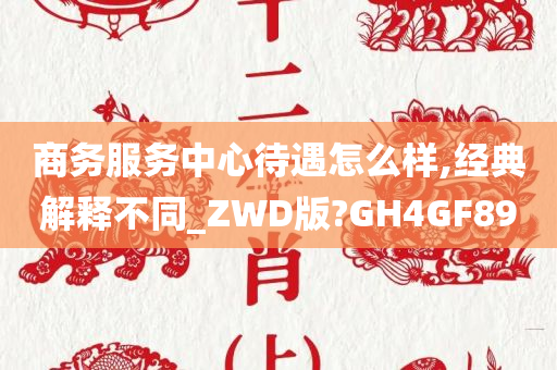 商务服务中心待遇怎么样,经典解释不同_ZWD版?GH4GF89