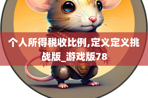 个人所得税收比例,定义定义挑战版_游戏版78