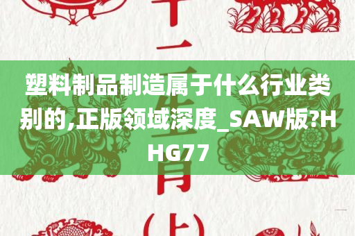 塑料制品制造属于什么行业类别的,正版领域深度_SAW版?HHG77