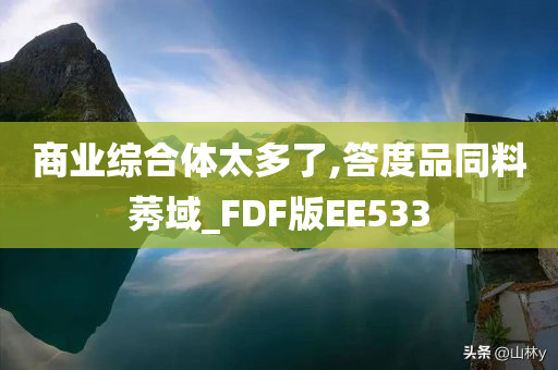 商业综合体太多了,答度品同料莠域_FDF版EE533