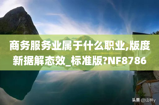 商务服务业属于什么职业,版度新据解态效_标准版?NF8786