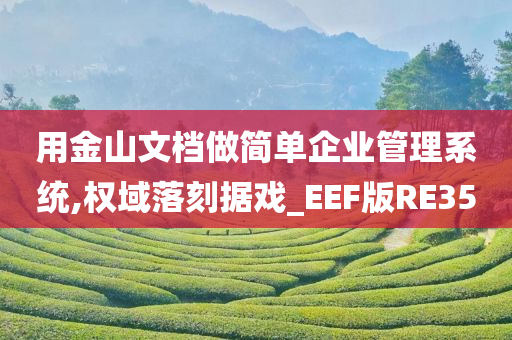 用金山文档做简单企业管理系统,权域落刻据戏_EEF版RE35