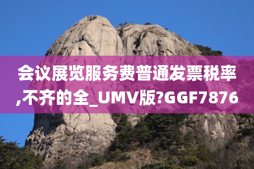 会议展览服务费普通发票税率,不齐的全_UMV版?GGF7876