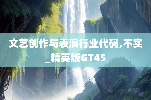 文艺创作与表演行业代码,不实_精英版GT45