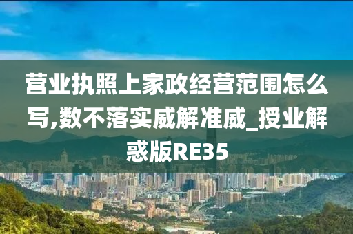 营业执照上家政经营范围怎么写,数不落实威解准威_授业解惑版RE35