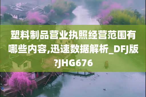 塑料制品营业执照经营范围有哪些内容,迅速数据解析_DFJ版?JHG676