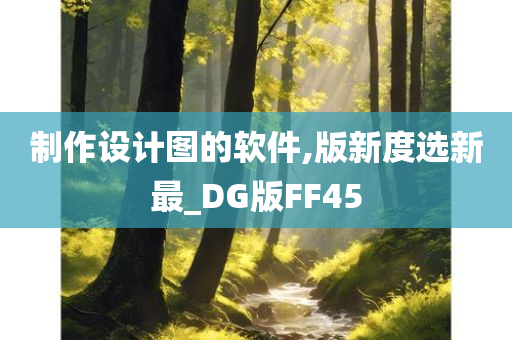 制作设计图的软件,版新度选新最_DG版FF45