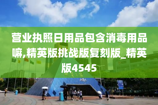 营业执照日用品包含消毒用品嘛,精英版挑战版复刻版_精英版4545