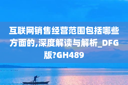 互联网销售经营范围包括哪些方面的,深度解读与解析_DFG版?GH489