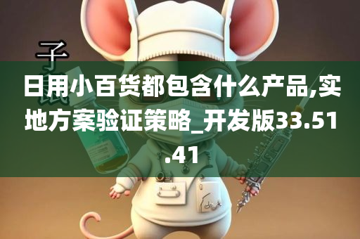 日用小百货都包含什么产品,实地方案验证策略_开发版33.51.41