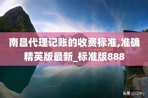 南昌代理记账的收费标准,准确精英版最新_标准版888