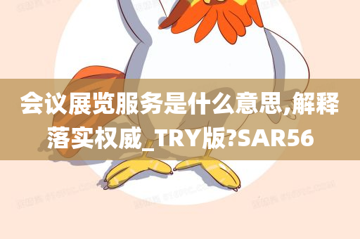 会议展览服务是什么意思,解释落实权威_TRY版?SAR56