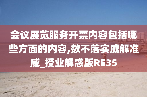 会议展览服务开票内容包括哪些方面的内容,数不落实威解准威_授业解惑版RE35