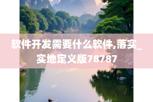 软件开发需要什么软件,落实_实地定义版78787