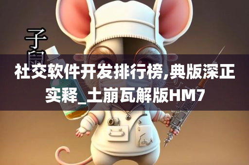 社交软件开发排行榜,典版深正实释_土崩瓦解版HM7