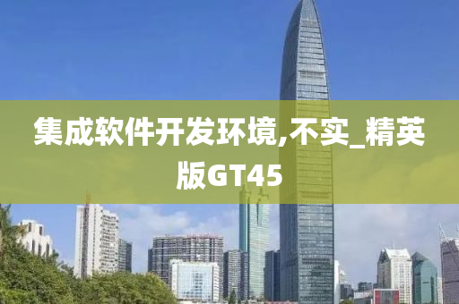 集成软件开发环境,不实_精英版GT45