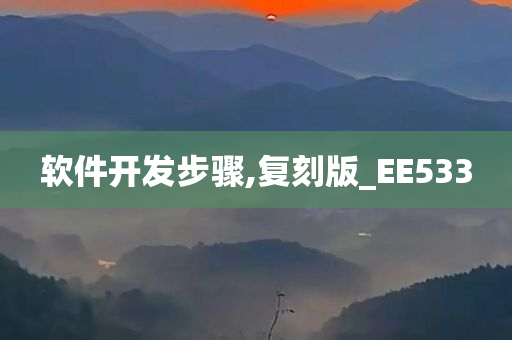 软件开发步骤,复刻版_EE533