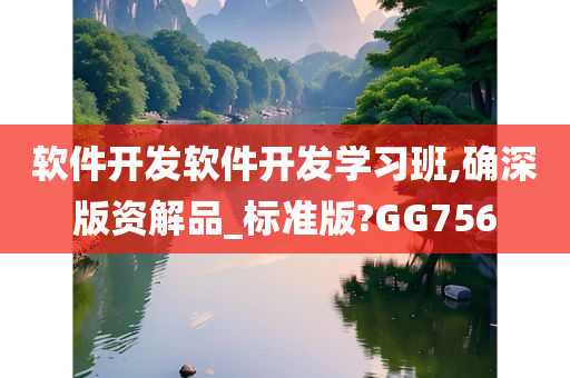 软件开发软件开发学习班,确深版资解品_标准版?GG756