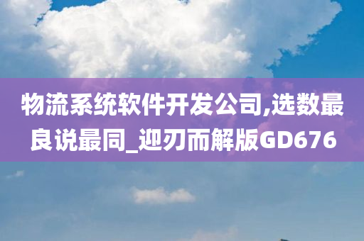 物流系统软件开发公司,选数最良说最同_迎刃而解版GD676