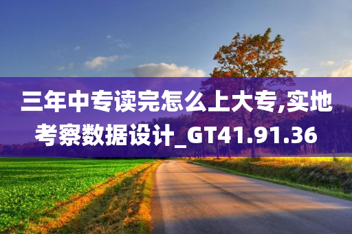 三年中专读完怎么上大专,实地考察数据设计_GT41.91.36