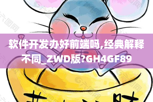 软件开发办好前端吗,经典解释不同_ZWD版?GH4GF89