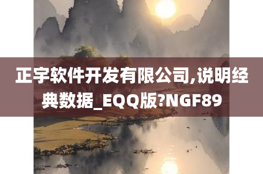 正宇软件开发有限公司,说明经典数据_EQQ版?NGF89