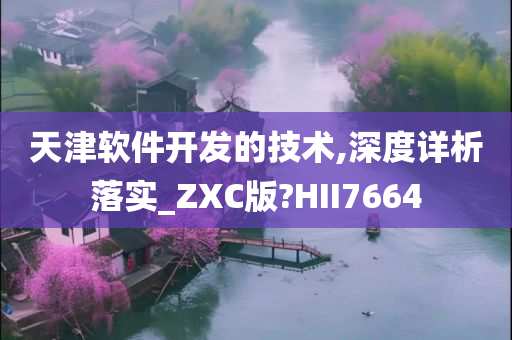 天津软件开发的技术,深度详析落实_ZXC版?HII7664