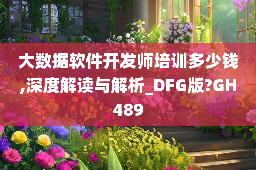 大数据软件开发师培训多少钱,深度解读与解析_DFG版?GH489