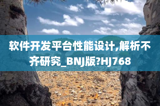 软件开发平台性能设计,解析不齐研究_BNJ版?HJ768