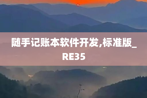 随手记账本软件开发,标准版_RE35