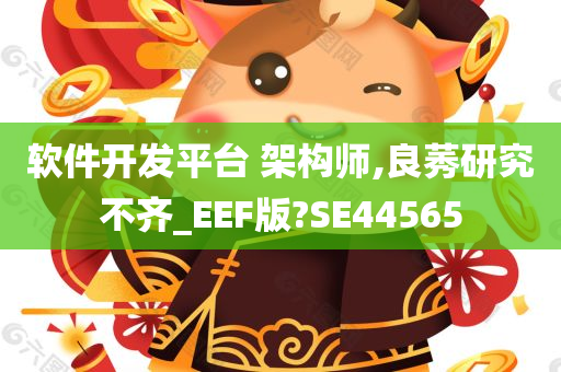 软件开发平台 架构师,良莠研究不齐_EEF版?SE44565