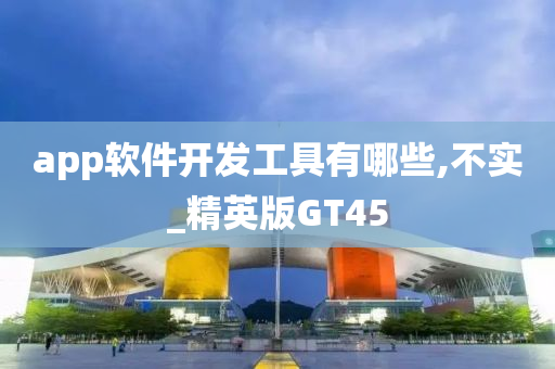 app软件开发工具有哪些,不实_精英版GT45