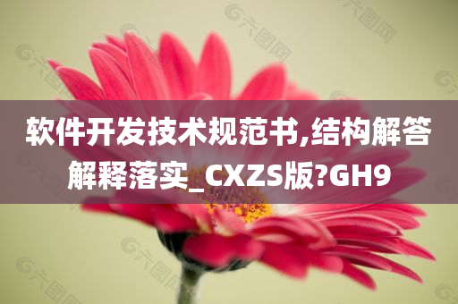 软件开发技术规范书,结构解答解释落实_CXZS版?GH9