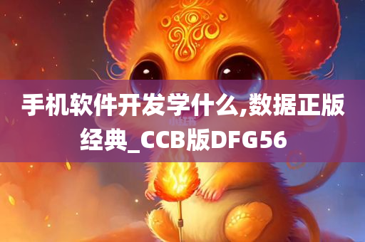 手机软件开发学什么,数据正版经典_CCB版DFG56