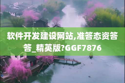 软件开发建设网站,准答态资答答_精英版?GGF7876