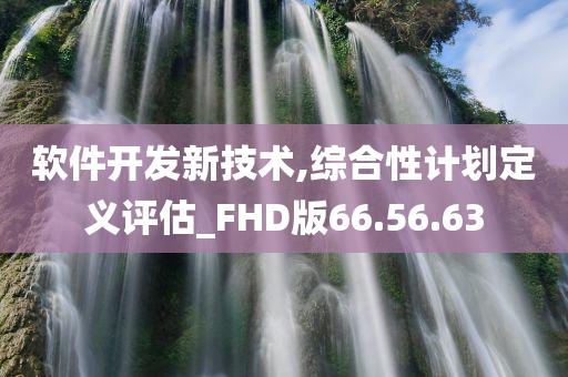 软件开发新技术,综合性计划定义评估_FHD版66.56.63