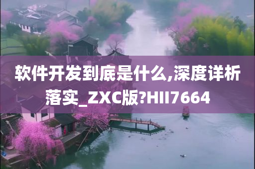 软件开发到底是什么,深度详析落实_ZXC版?HII7664