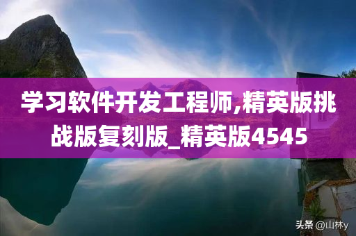 学习软件开发工程师,精英版挑战版复刻版_精英版4545