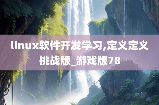 linux软件开发学习,定义定义挑战版_游戏版78