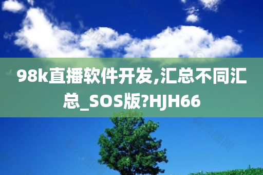 98k直播软件开发,汇总不同汇总_SOS版?HJH66