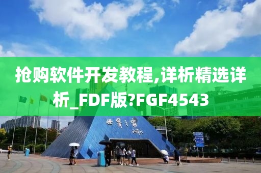 抢购软件开发教程,详析精选详析_FDF版?FGF4543