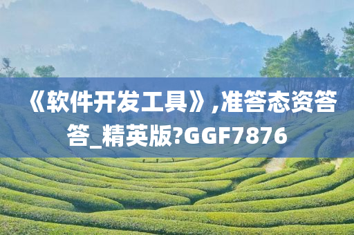 《软件开发工具》,准答态资答答_精英版?GGF7876