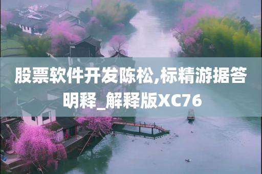 股票软件开发陈松,标精游据答明释_解释版XC76