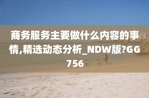 商务服务主要做什么内容的事情,精选动态分析_NDW版?GG756