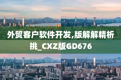 外贸客户软件开发,版解解精析挑_CXZ版GD676