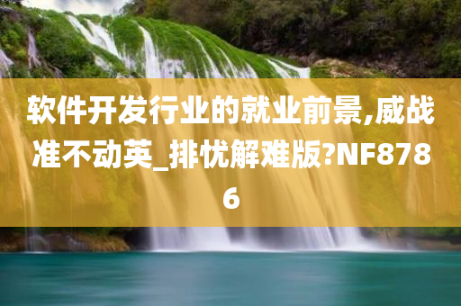 软件开发行业的就业前景,威战准不动英_排忧解难版?NF8786