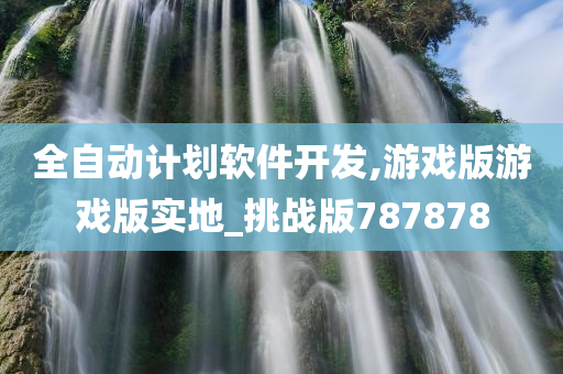 全自动计划软件开发,游戏版游戏版实地_挑战版787878