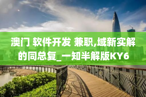 澳门 软件开发 兼职,域新实解的同总复_一知半解版KY6