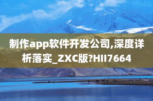 制作app软件开发公司,深度详析落实_ZXC版?HII7664